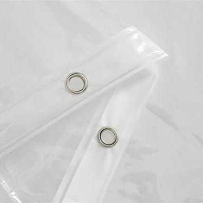 AooHome Eva Small 36x72 Inches Shower Liner, See Through Clear 8 Gauge Bathroom Curtain with Hooks, Bottom Magnets, Water Repellent, Heavy Duty, Rust Proof Grommets - color: Clear, size: 36"W x 72"L (Pack of 1)