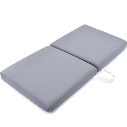 JJGoo Bath Kneeler Pad, 1.5 inch Thick Kneeling Pad Mat, Foldable Painless Knee Cushion Mat, Non-Slip Bathtub Kneeler for Baby Bathing Parents - color: Grey - Only Kneeler Pad