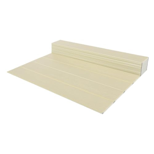 71x31.5in Bathtub Tray, Foldable Bathtub Cover Bath Insulation Cover, PVC Dustproof Shutter Bath Lid Cover Fit Most Tubs, Can Hold Wine Glass, Books, Tablets, Cellphones,Wood Grain - color: Wood Grain, size: 71x31.5in