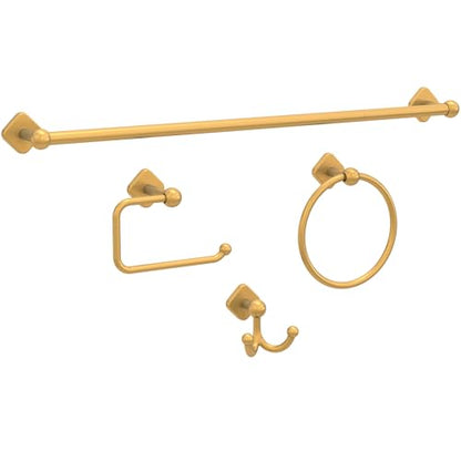 Franklin Brass Gainesville (1-Pack) Towel Hooks Satin Gold Double Bathroom J Hooks Wall Mounted for Robes & Towels Hand Towel Hook Holder Kitchen, Bathroom Accessories GNV35-SG - color: Satin Gold
