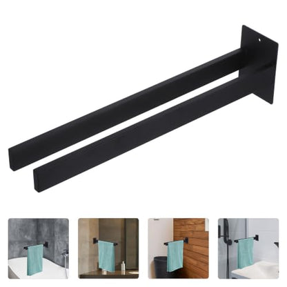 UPKOCH Towel Holder Sleek Contemporary Stainless Steel Wall Mounted Dual Bar with Dual Rod Design Easy to Install Towel Rack with Tools and Instructions for Kitchen and Bathroom