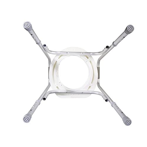 PCP Raised Toilet Seat and Safety Frame, Pre-Assembled Tool Free, Secure Adjustable Height, Made in USA, Regular - size: Regular