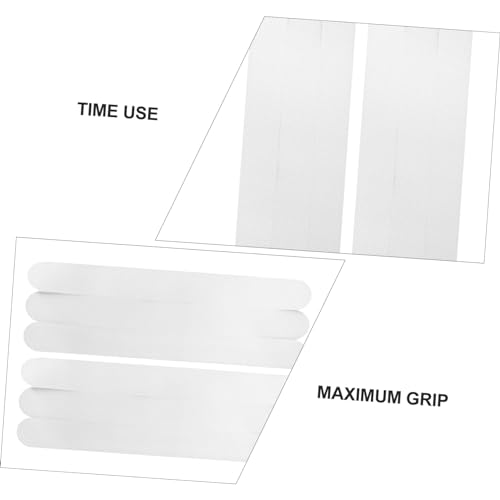 6pcs Slip Shower Stickers Transparent Bath Strips for Bathtubs Floors Stairs and Showers Adhesive Skid Treads - size: 6 pcs
