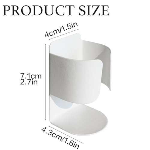 Electric Toothbrush Holder Wall Mount, 304 Stainless Steel Self-Adhesive Bathroom Organizer for Electric Toothbrush, Toothpaste & Face Wash-Space Saving, Waterproof, Holds Up to 10lbs (White 2 Pack) - color: White 2 Pack