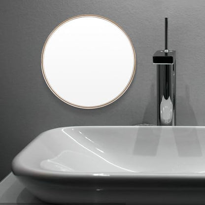 Magnifying Makeup Mirror with 20x Suction Cup, 150mm Round Convex Lens, Portable Bathroom Mirror for Travel and Daily Use