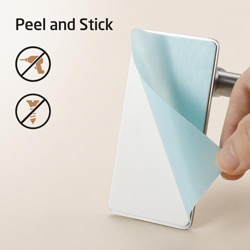 KES Adhesive Towel Bar 20-Inch Bathroom Towel Holder No Drill Stick on Towel Hanger Contemporary Style Wall Mount SUS 304 Stainless Steel Brushed Finish, A7000S50B-2 - color: Grey (Brushed Finish), size: 20-Inch
