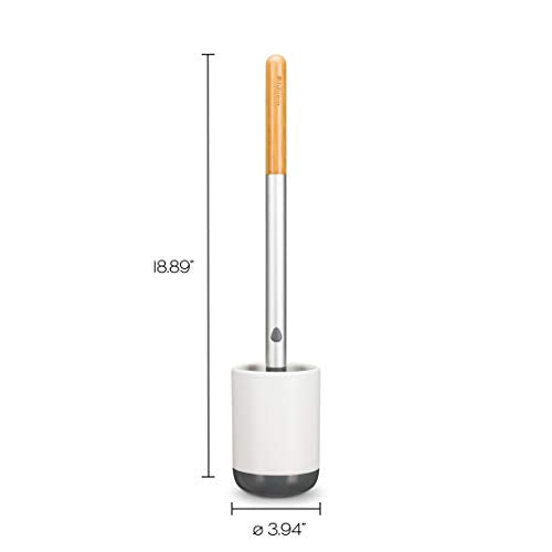 Full Circle Quick Drying Toilet Brush Refill – Replaceable Head for Deep Bowl Cleaning, Fits Quick Drying Toilet Brush, Plastic-Free Packaging - color: Brush Refill, style: Toilet Brush