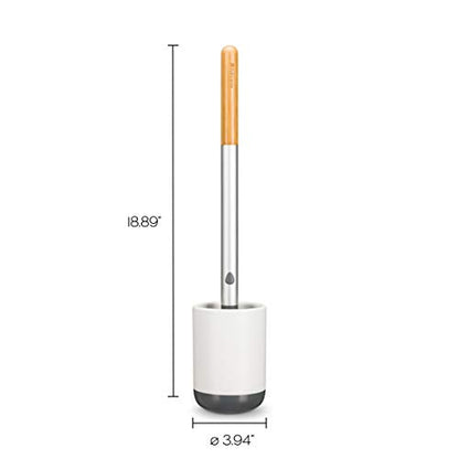 Full Circle Quick Drying Toilet Brush Refill – Replaceable Head for Deep Bowl Cleaning, Fits Quick Drying Toilet Brush, Plastic-Free Packaging - color: Brush Refill, style: Toilet Brush