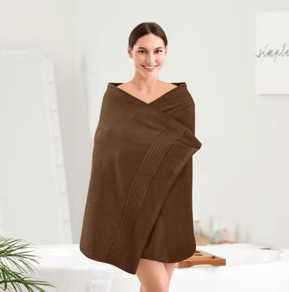 Utopia Towels Luxurious Bath Towels Set, 27x54 in, 4 Pack, Soft, Dark Brown | Soft Luxurious Ring Spun Cotton Bath Towels - Lightweight, Highly Absorbent, Quick-Drying, Ideal for Daily Use - color: Dark Brown