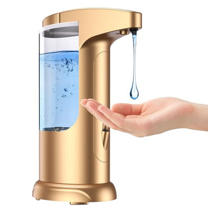 12.5oz Touchless Automatic Soap Dispenser, Automatic Liquid Hand Soap Dispenser, Battery Operated Adjustable Volume Water Resistant for Kitchen and Bathroom