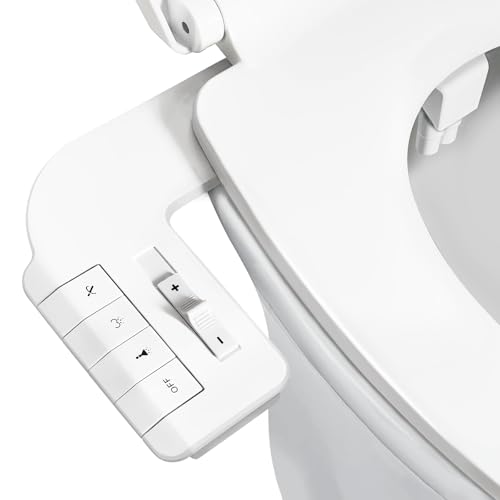 Bidet Attachment for Toilet,Self Cleaning Slim Bidets for Toilets,Non-Electric Dual Nozzle for Frontal & Rear Wash,White - color: A3-Bidet Attachment