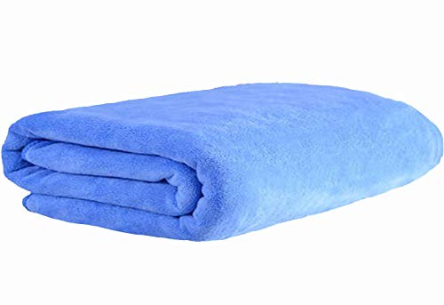 MYLSMPLE Luxury Microfiber Bath Towel Bath Sheet Beach Spa Extra Large Soft Absorbent Towel (36 Inch X 72 Inch, Light Blue) - color: Light Blue