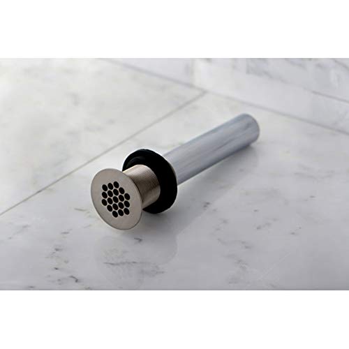 Kingston Brass KB4007 Fauceture Grid Drain without Overflow, Brushed Brass, 8.25 x 2.25 x 2.25