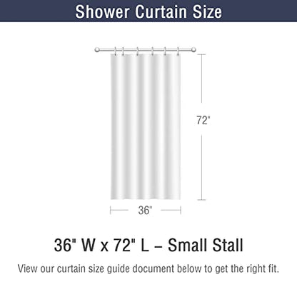 Beige Fabric Waterproof Shower Curtain or Liner, 36 x 72 | Fabric Shower Curtain Liner, Soft Cloth, Hotel Quality, Modern Style, Water-Resistant, Machine Washable - color: Fabric-beige, size: 36"W x 72"L (Pack of 1)