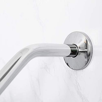VETTA 8 Inch Shower Arm and Flange, Stainless Steel Construction, Shower Head Extension Extender Pipe Arm, Chrome Finish