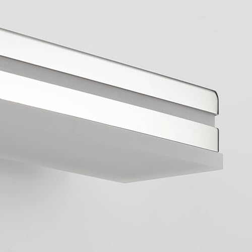 SineRise 16-Inch LED Modern Bathroom Vanity Light Bar, Chrome Modern Acrylic Bathroom Wall Lighting Fixtures Over Mirror (Cool White 6000K) - color: Chrome-Cool White, size: 16-Inch