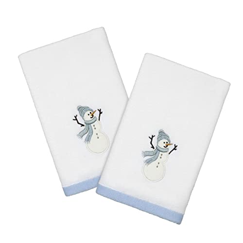 Avanti Linens - Fingertip Towels, Soft & Absorbent Cotton, Set of 2 (Frosty Friends Collection) - size: 2 Pack