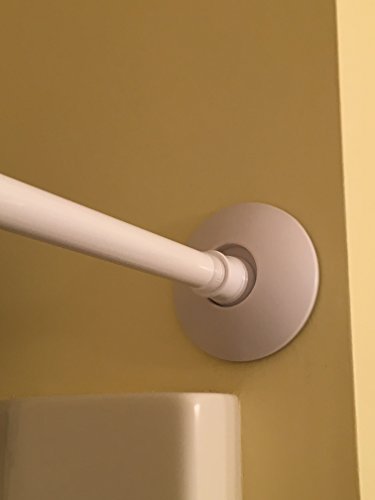 Stay-Put Shower Curtain Rod Mount, 2 Pack