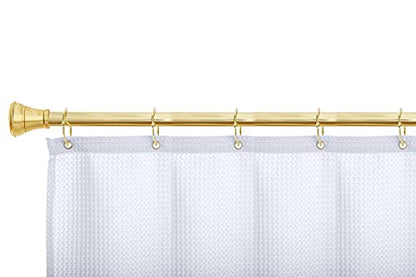 Shower Rings, Shower Curtain Rings for Bathroom, Rustproof Zinc Shower Curtain Hooks Rings, Set of 12 (Gold) - color: Gold