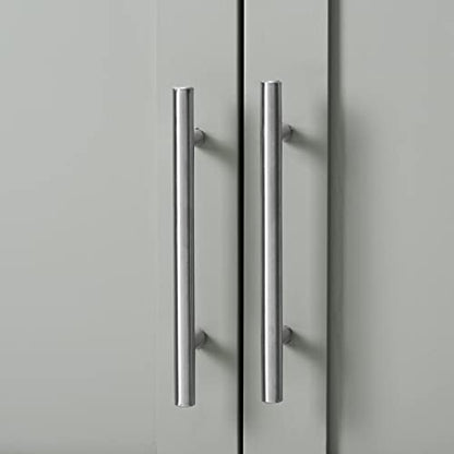 Crosley Furniture Savannah Wall Mounted Bathroom Storage Medicine Cabinet with Shelves, Gray - color: Grey, style: Wall Cabinet