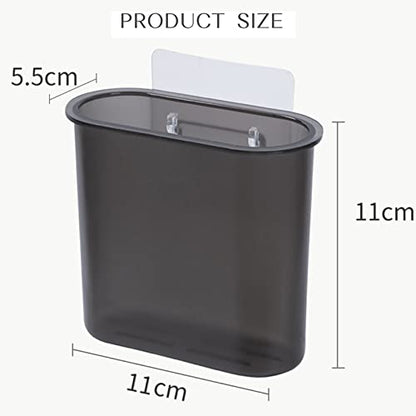 2 Packs Wall Mounted Toothbrush Holder, Self Adhesive Tooth Brush Holder for Bathroom Electric Toothbrush Toothpaste Razor Bathroom Accessories(Black) - color: Black