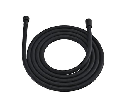 10ft Silicone Rv Shower Head Hose Extra Long Black | 119 Inches Explosion Proof Anti Winding Showerhead Hose, Used In Showerhead Spray Bidet Flexible Shower Hose Replacement - color: Black, size: 119 In