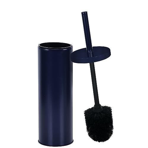Deep & Sturdy Toilet Bowl Brush with Holder - Durable Scrubbing - Toilet Cleaners - Household Essentials - Bathroom Cleaner - Cleaning Supplies - Household Supplies, Matte Navy - color: Matte Navy Reese