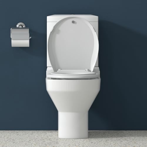 Toilet Seat Round Quick Release, Easy Installation & Release, Safe PP Material Easy Clean, Comfortable Ergonomic Design - size: Round-M03