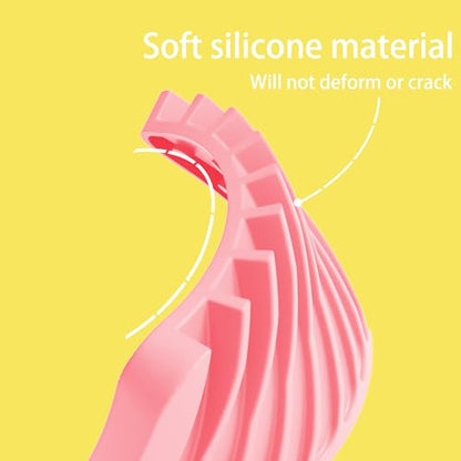 4-Pack Self Draining Soap Dish for Shower Bathroom Waterfall Silicone Soap Saver Tray Sponge Holder for Kitchen Sink Non-Slip Easy Clean (Pink) - color: Pink