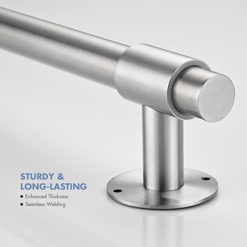 Shower Slide Bar 30-Inch with Adjustable Handheld Shower Head Holder for Bathroom Drill-free Mounted SUS 304 Stainless Steel (Brushed Nickel)