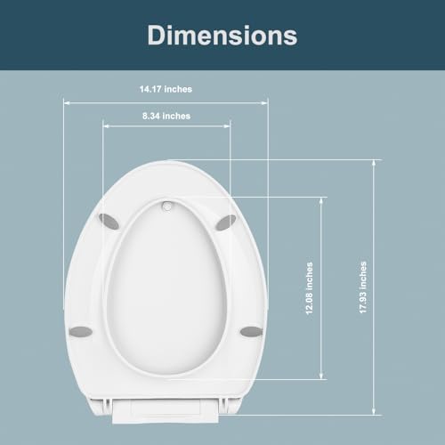 Elongated Slow Close Toilet Seat, Slip-Resistant, Quick Releasing for Cleaning, Easy to Install, Never Loosen, White - style: Elongated