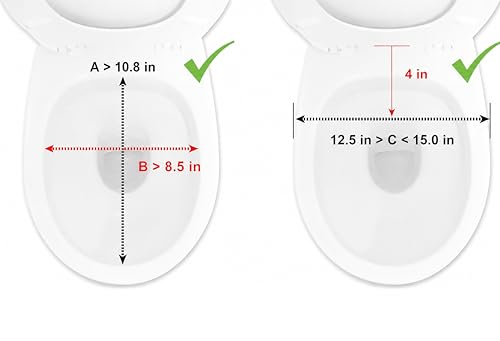 PEPE Mobility Raised Toilet Seat with Lid for Elderly 4" High | Fits Round and Elongated up to 15" Wide, Commode Seat with Sturdy Brackets, Medical Aid - color: 4 Inch