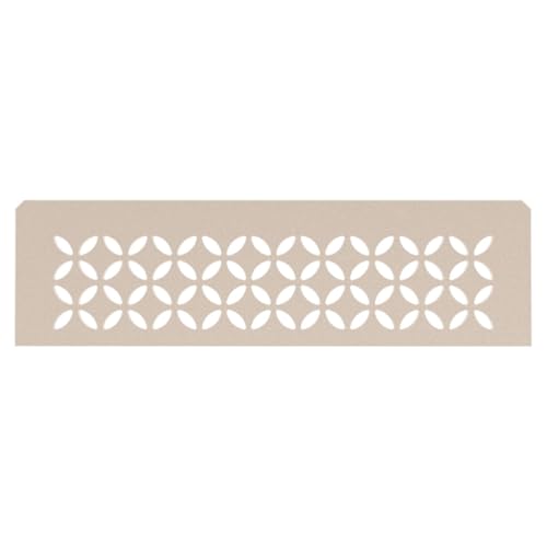 Schluter Rectangular Shelf for Prefabricated Kerdi Board SN/-SNLT Niches | 4mm Thick, Floral Design, Aluminum Material, Cream Finish - SNS1D5TSC