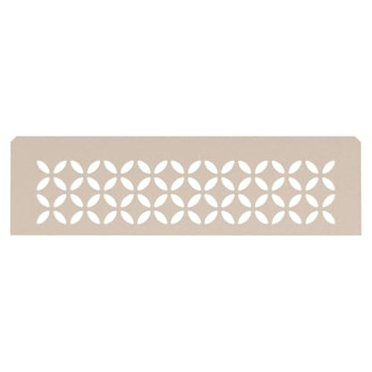 Schluter Rectangular Shelf for Prefabricated Kerdi Board SN/-SNLT Niches | 4mm Thick, Floral Design, Aluminum Material, Cream Finish - SNS1D5TSC