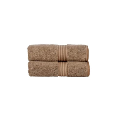 Christy Supreme Hygro 2 Piece Hand Towel Set |100% Supima Cotton | Mocha Brown - color: Mocha, size: 2 Hand Set