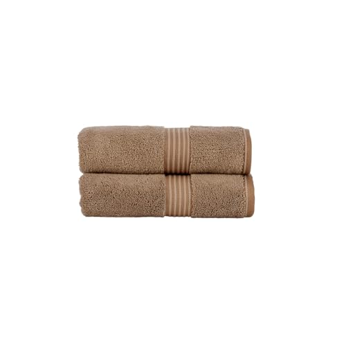 Christy Supreme Hygro 2 Piece Hand Towel Set |100% Supima Cotton | Mocha Brown - color: Mocha, size: 2 Hand Set