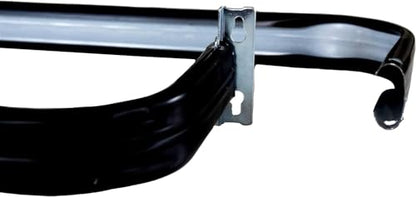 Yafa Home Fashion Heavy Duty Single Standard Adjustable Curtain Rod Hardware Included(Black, 48"-84"[2PCS]) - color: Black, size: 48" - 84" [2 PCS]