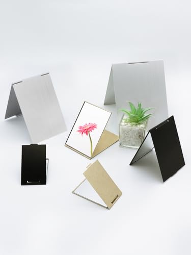 Compact Mirror, 3.3" L x 2.2" W, Small Mirror for Travel, Silver | Mini Mirror for Purse, Pocket, Desk; Ultra-Thin & Light Aluminum Fits Travel Accessories; Folding Mirror for Desk & Handheld