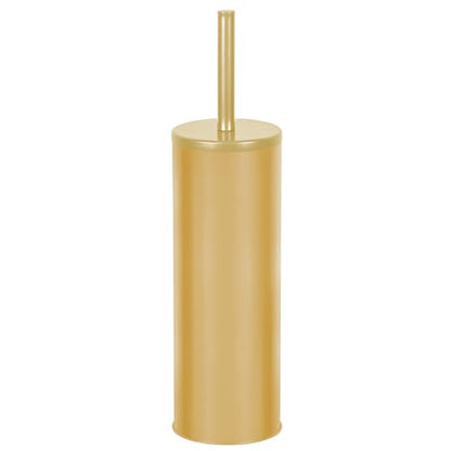 Deep & Sturdy Toilet Bowl Brush with Holder - Durable Scrubbing - Toilet Cleaners - Household Essentials - Bathroom Cleaner - Cleaning Supplies - Household Supplies, Painted Satin Gold - color: Satin Gold