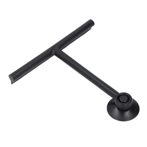 Shower Squeegee White Shower Squeegee with Suction Cup SqueegeeShower with Suction Cup Premium Soft Silicone Multi Purpose Reusable Window for Glass Bathro (Black) - color: Black