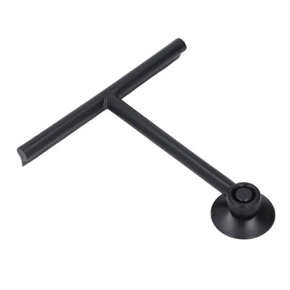 Shower Squeegee White Shower Squeegee with Suction Cup SqueegeeShower with Suction Cup Premium Soft Silicone Multi Purpose Reusable Window for Glass Bathro (Black) - color: Black