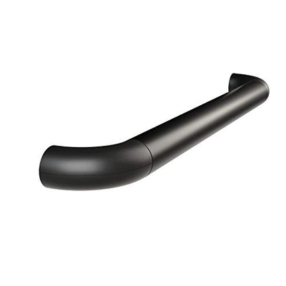 Grab Bar - Satin Black Anodized Aluminum with Satin Black Hardware - 30 Inch Length - 1.6 Inch Diameter - color: Black, size: 30 Inch