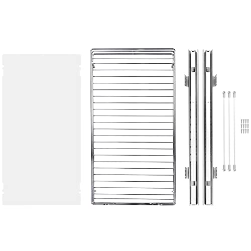 VEVOR 15.5" Wx21 Dx3.5 H Pull Out Cabinet Organizer, Heavy Duty Slide Out Pantry Shelves, Chrome-Plated Steel Roll Out Drawers, Storage for Home Under Sink, 17" Wx22 Dx7 H Install Size for Cabinet - size: 15.5"Wx21"D