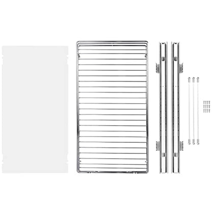 VEVOR 15.5" Wx21 Dx3.5 H Pull Out Cabinet Organizer, Heavy Duty Slide Out Pantry Shelves, Chrome-Plated Steel Roll Out Drawers, Storage for Home Under Sink, 17" Wx22 Dx7 H Install Size for Cabinet - size: 15.5"Wx21"D