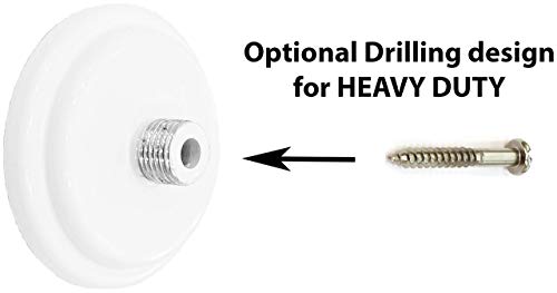 Urbanest 1" No Drilling Shower Closet Window Metal Premium Adjustable Tension Rod, Heavy Duty, 42-inch to 72-inch, Glossy White - color: Glossy White, size: 42"-72"