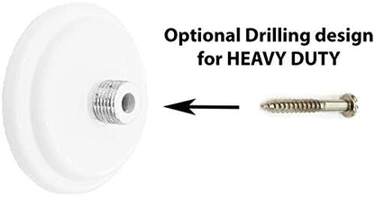 Urbanest 1" No Drilling Shower Closet Window Metal Premium Adjustable Tension Rod, Heavy Duty, 42-inch to 72-inch, Glossy White - color: Glossy White, size: 42"-72"