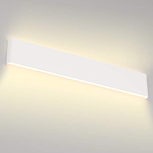Aipsun 30W/32.6 inch Modern LED Vanity Light for Bathroom Light Fixture Up and Down Wall Light(Warm White 3000K) - color: White, size: 32.6 inch, style: 3000K