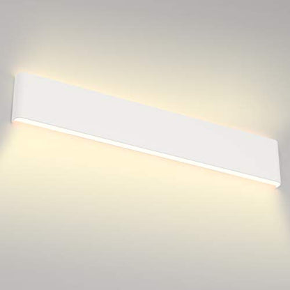 Aipsun 30W/32.6 inch Modern LED Vanity Light for Bathroom Light Fixture Up and Down Wall Light(Warm White 3000K) - color: White, size: 32.6 inch, style: 3000K