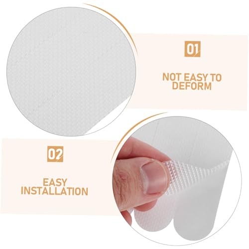 24pcs Non- Floor Stickers Transparent - Shower and Bathtub Decals for Safe Bathroom Use Easy to Install for Stairs and Slippery