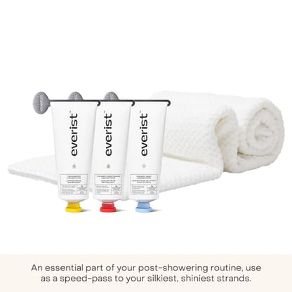 Everist Quick Dry Hair Towel | Microfiber, Reduces Breakage | Microfiber Hair Towel | 50% Shorter Dry Time | Reduces Hair Breakage | Flexible Strap for a Secure, Hands Free Fit